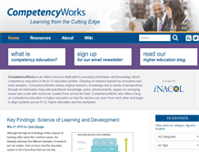 Tablet Screenshot of competencyworks.org